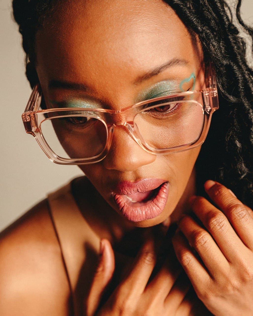 Model wearing MAMY eyewear