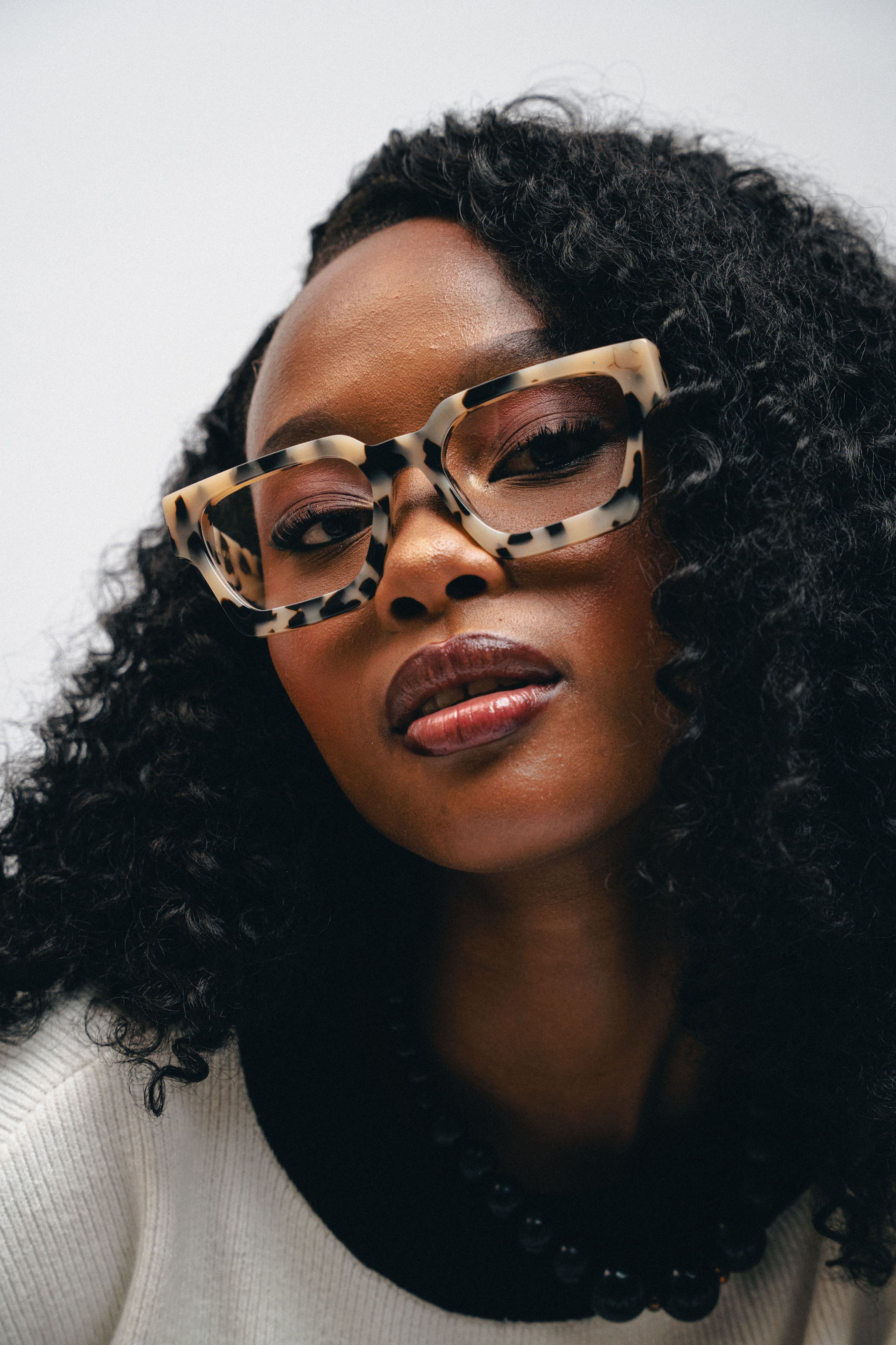 Model wearing MAMY eyewear